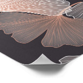 Ginkgo bladeren: elegant natuurlijk patroon. poster (Hoek)