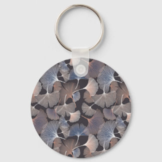 Ginkgo bladeren: elegant natuurlijk patroon. sleutelhanger