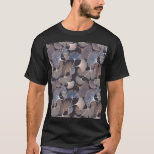 Ginkgo bladeren: elegant natuurlijk patroon. t-shirt