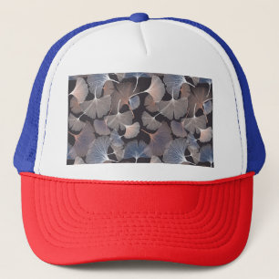 Ginkgo bladeren: elegant natuurlijk patroon. trucker pet