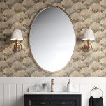 Ginkgo bladeren en gouden art deco behang<br><div class="desc">Omarm elegantie met deze Art Deco-geïnspireerde ginkgo blad behang. De delicate waaiervormige bladeren in de kleuren wit en goud glinsteren tegen een zachte blauwe achtergrond, waardoor een kalmerende en verfijnde sfeer ontstaat. Deze schil- en plakbehang is gemakkelijk aan te brengen en te verwijderen, waardoor het ideaal is voor het toevoegen...</div>