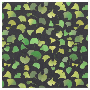 Ginkgo Bladeren - Groen Stof
