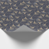 Ginkgo bladeren naadloos bloemenpatroon cadeaupapier (Hoek)