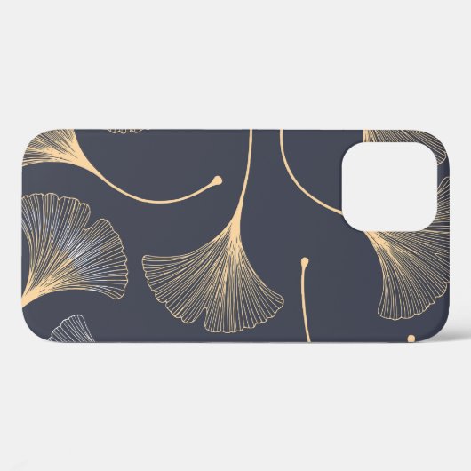 Ginkgo bladeren naadloos bloemenpatroon Case-Mate iPhone case (Achterkant (horizontaal))