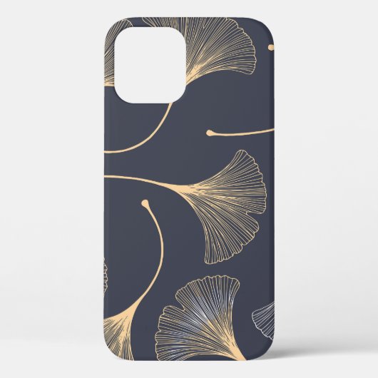 Ginkgo bladeren naadloos bloemenpatroon Case-Mate iPhone case (Achterkant)