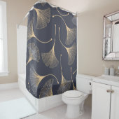 Ginkgo bladeren naadloos bloemenpatroon douchegordijn (In situ)