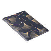 Ginkgo bladeren naadloos bloemenpatroon notitieboek (Rechterzijde)