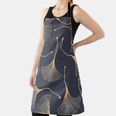 Ginkgo bladeren naadloos bloemenpatroon schort (Insitu)