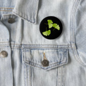 Ginkgo Bladeren Ronde Button 5,7 Cm (In situ)