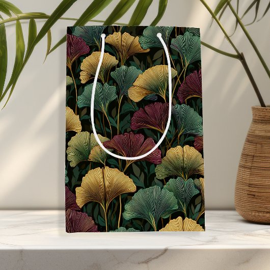 Ginkgo-bladpatroon juweeltonen cadeautas