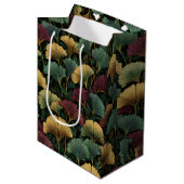 Ginkgo-bladpatroon juweeltonen cadeautas (Voorkant Gekanteld)