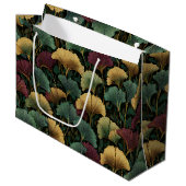 Ginkgo-bladpatroon juweeltonen cadeautas (Voorkant Gekanteld)