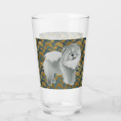 GINKGO Blue Chow 16 oz design voor & achter Glas (Achterkant)