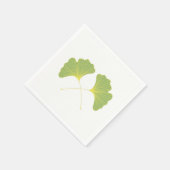 Ginkgo boombladeren lentegroen servetten (Hoek)