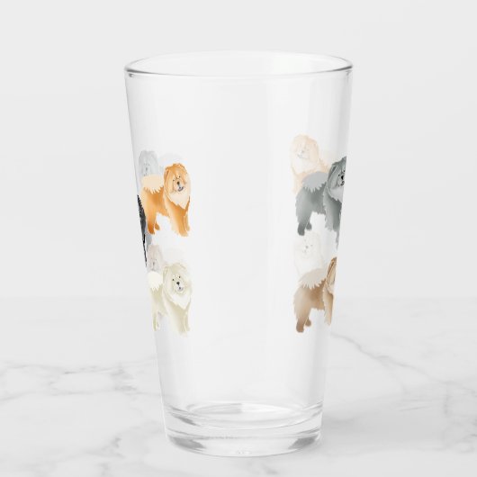 Ginkgo Chow 5 kleuren tuimelglas Glas (Rechts)