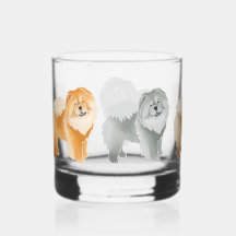 GINKGO CHOW 5 vachtkleuren Rocks glas