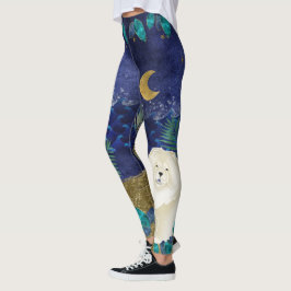 GINKGO crème chow celestial oceaanleggings Leggings