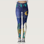 GINKGO crème chow celestial oceaanleggings Leggings (Voorkant)