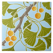 Ginkgo Dance Tegeltje (Voorkant)
