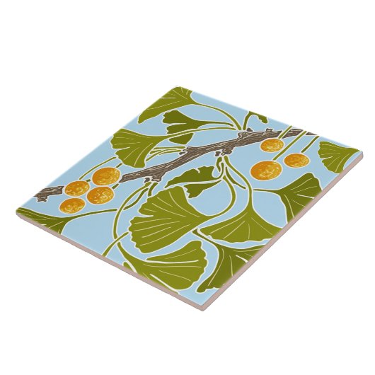 Ginkgo Dance Tegeltje (Zijkant)