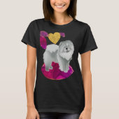 GINKGO de blauwe knoop - zwarte shirten, kies stij T-shirt (Voorkant)