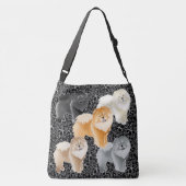 GINKGO de Chow crossbody of canvas tassen (Achterkant)