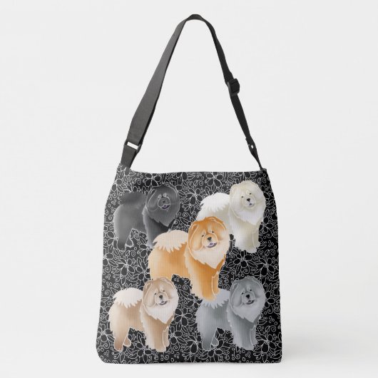 GINKGO de Chow crossbody of canvas tassen (Achterkant)