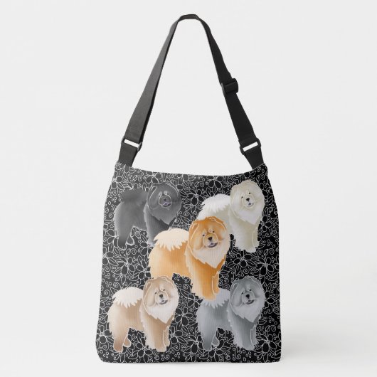 GINKGO de Chow crossbody of canvas tassen (Voorkant)