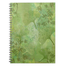 Ginkgo en bamboe Leaves - Groene kleuren