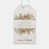 Ginkgo Foliage Bruiloft dank u gunst cadeau labels Cadeaulabel (Achterkant)