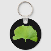 Ginkgo (Ginkgo biloba) blad Sleutelhanger (Voorkant)