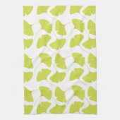 Ginkgo Ginko Biloba Green Leaves Theedoek (Verticaal)