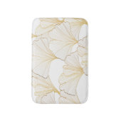 Ginkgo Gold: luxe bladarrangement Badmat (Voorkant Verticaal)