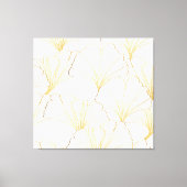 Ginkgo Gold: luxe bladarrangement Canvas Afdruk (Voorkant)
