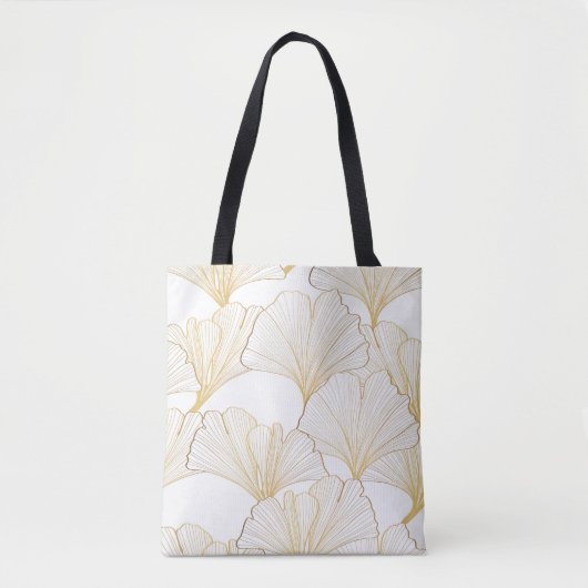 Ginkgo Gold: luxe bladarrangement Tote Bag (Voorkant)