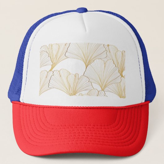 Ginkgo Gold: luxe bladarrangement Trucker Pet (Voorkant)