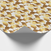Ginkgo Gold: luxe  design. Cadeaupapier (Hoek)