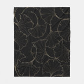 Ginkgo Gold: luxe  design Fleece Deken (Voorkant)