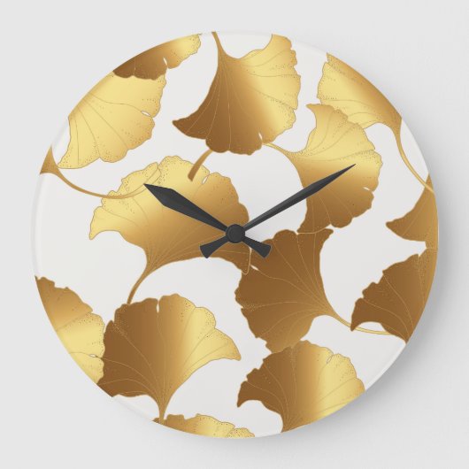 Ginkgo Gold: luxe  design. Grote Klok (Voorkant)