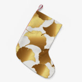 Ginkgo Gold: luxe  design. Kleine Kerstsok (Voorkant (Hangend))