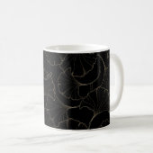 Ginkgo Gold: luxe design Koffiemok (Voorkant rechts)