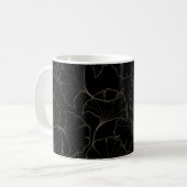 Ginkgo Gold: luxe design Koffiemok (Voorkant links)