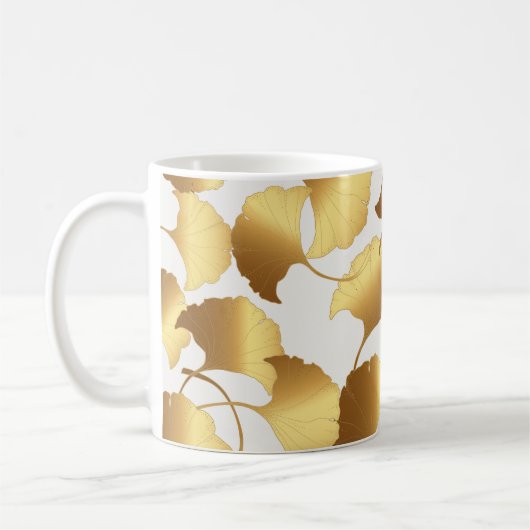 Ginkgo Gold: luxe  design. Koffiemok (Links)
