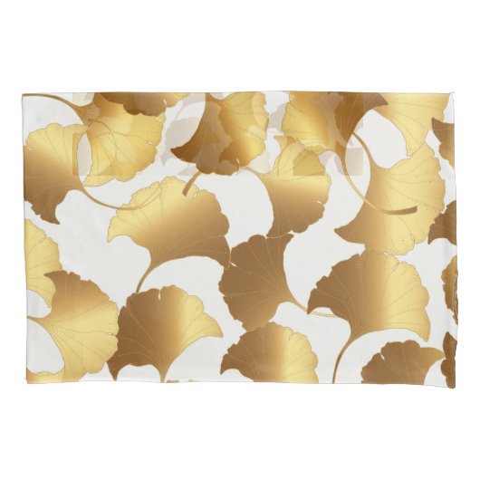 Ginkgo Gold: luxe  design. Kussensloop (Voorkant)
