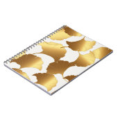 Ginkgo Gold: luxe  design. Notitieboek (Linkerzijde)