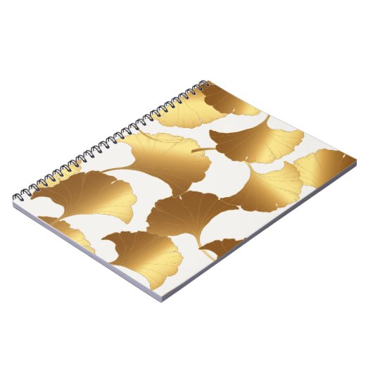 Ginkgo Gold: luxe  design. Notitieboek (Linkerzijde)