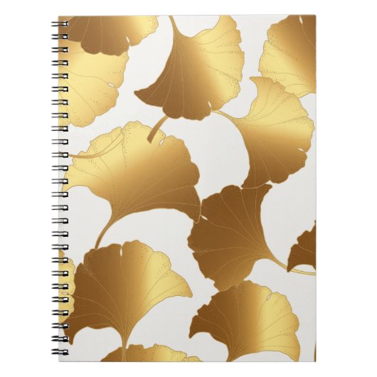 Ginkgo Gold: luxe  design. Notitieboek (Voorkant)