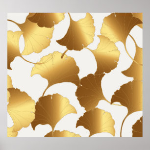 Ginkgo Gold: luxe  design. Poster