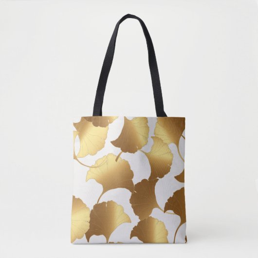 Ginkgo Gold: luxe  design. Tote Bag (Voorkant)