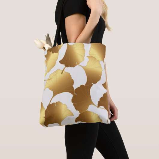 Ginkgo Gold: luxe  design. Tote Bag (Dichtbij)